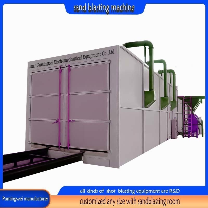 Derusting Made Quick and Easy with Dry Sandblaster Multiple Colors Sandblasting Room