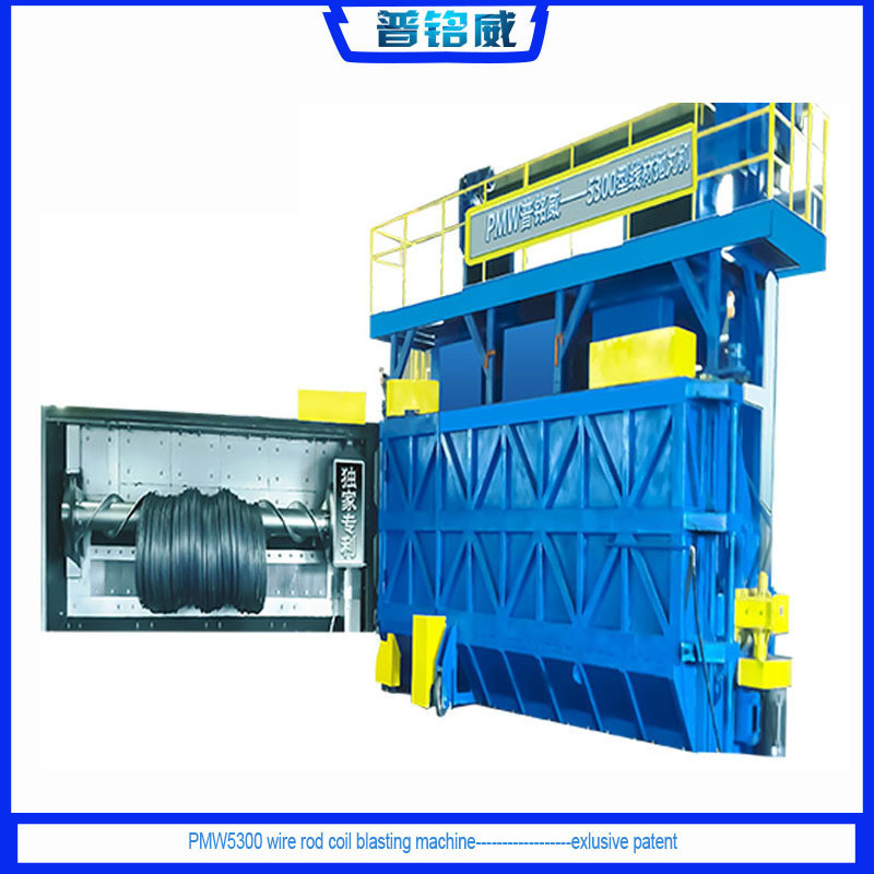Round Wire Shot Blasting Machine for Rust Removal at 16.8*12.4*5.8m Overground Height